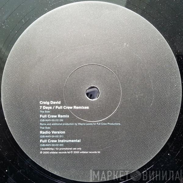  Craig David  - 7 Days (Full Crew Remixes)