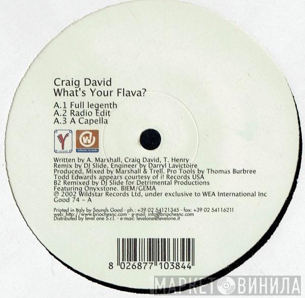  Craig David  - What's Your Flava?