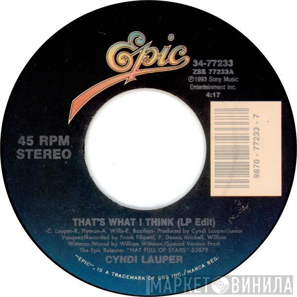  Cyndi Lauper  - That's What I Think