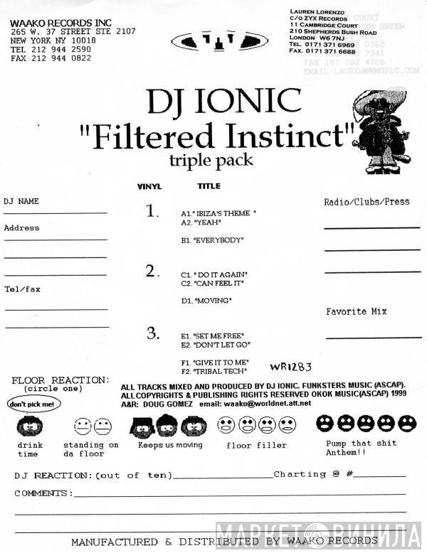  DJ Ionic  - Filtered Instinct / Triple Pack Album