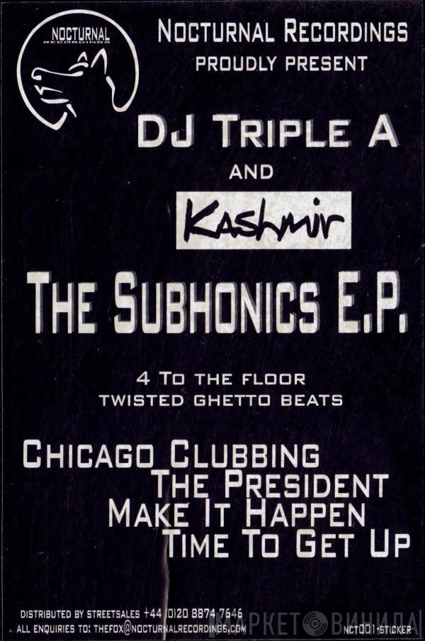 DJ Tripple A, Kashmir - Subhonics E.P.
