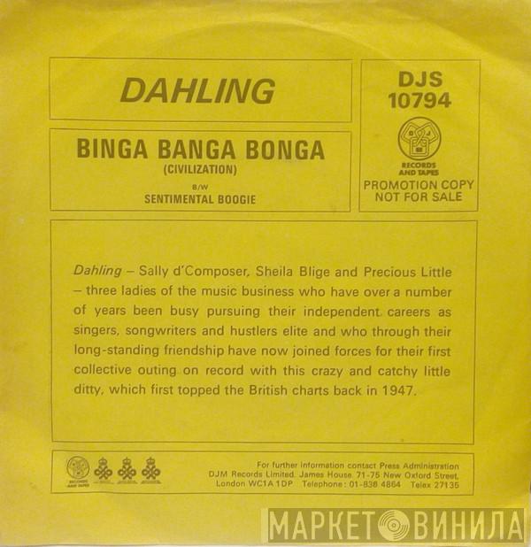 Dahling  - Binga Banga Bonga (Civilization) / Sentimental Boogie