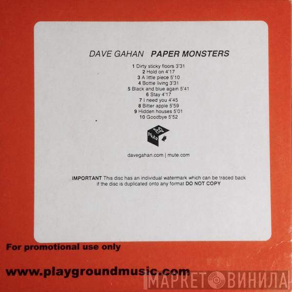  Dave Gahan  - Paper Monsters
