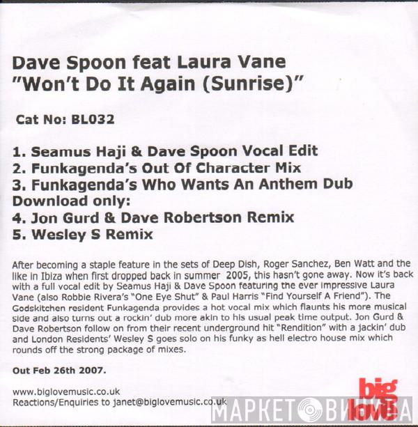  Dave Spoon  - Won't Do It Again (Sunrise)