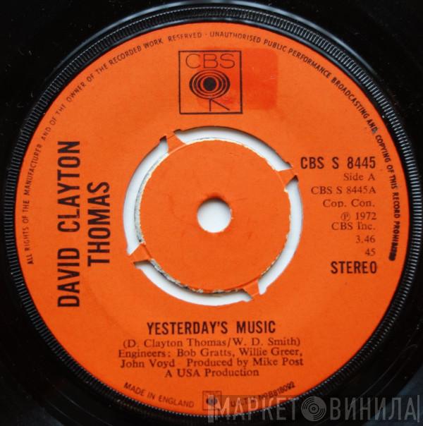 David Clayton-Thomas - Yesterday's Music