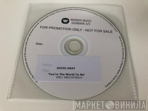  David Gray  - You're The World To Me