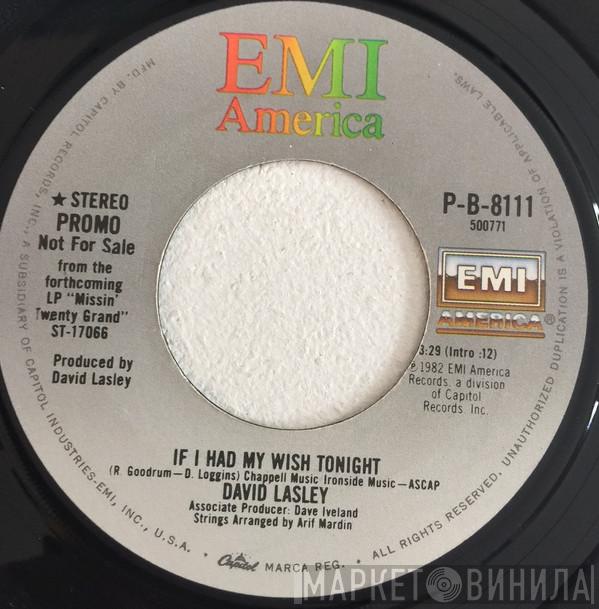  David Lasley  - If I Had My Wish Tonight