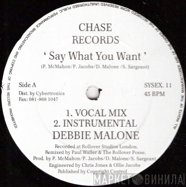  Debbie Malone  - Say What You Want