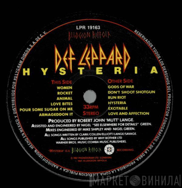  Def Leppard  - Hysteria