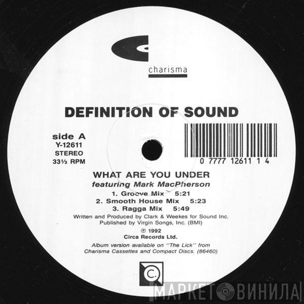  Definition Of Sound  - What Are You Under