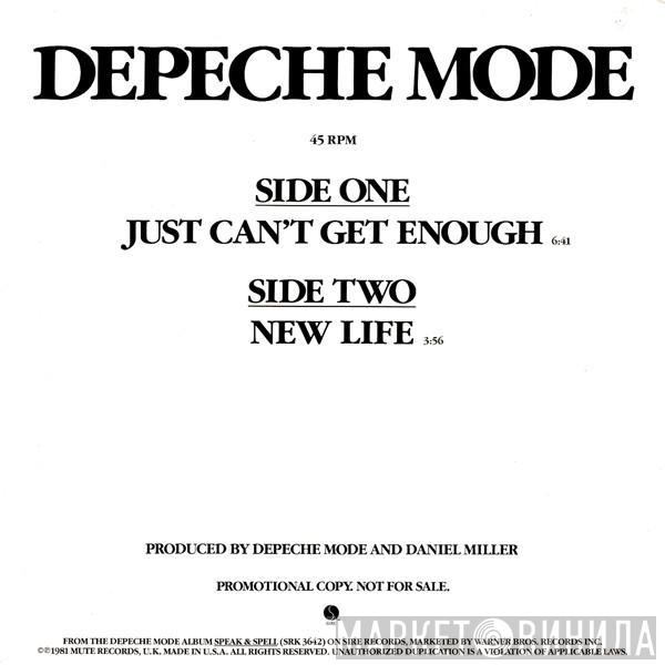  Depeche Mode  - Just Can't Get Enough / New Life