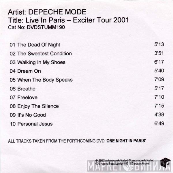  Depeche Mode  - Live In Paris - The Exciter Tour 2001