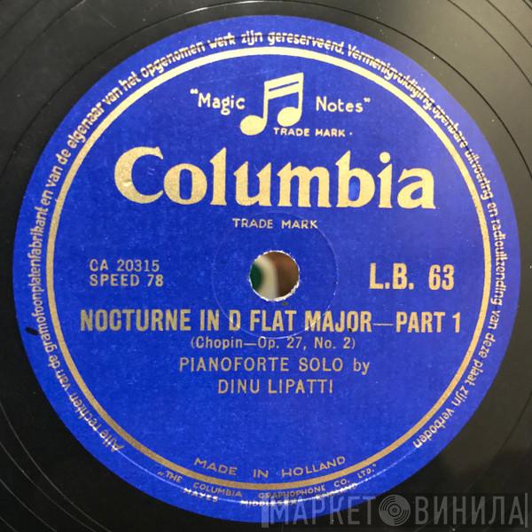 , Dinu Lipatti  Frédéric Chopin  - Nocturne In D Flat Major