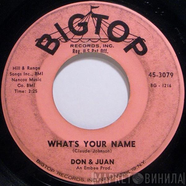 Don & Juan - What's Your Name / Chicken Necks