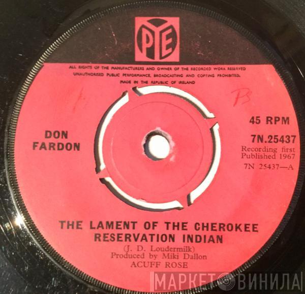  Don Fardon  - The Lament Of The Cherokee Reservation Indian