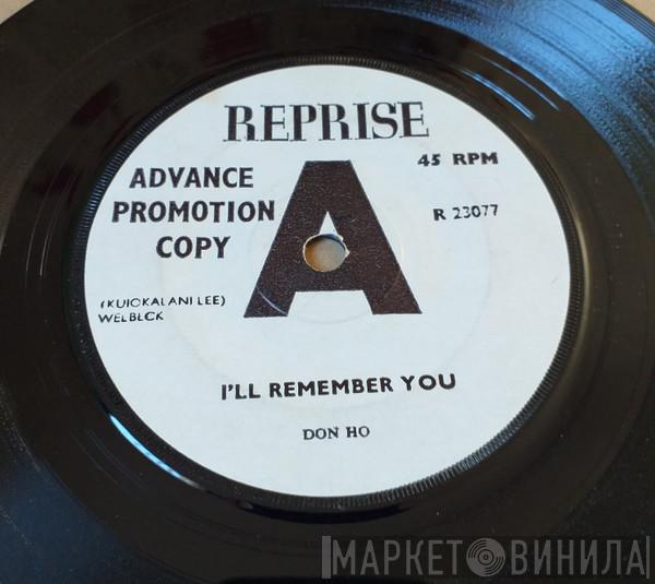 Don Ho  - I'll Remember You