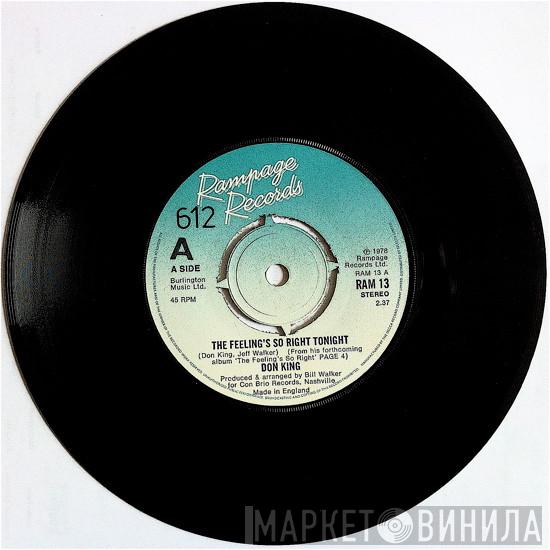 Don King  - The Feeling's So Right Tonight