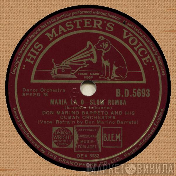 Don Marino Barreto And His Cuban Orchestra - Maria La O / Siboney