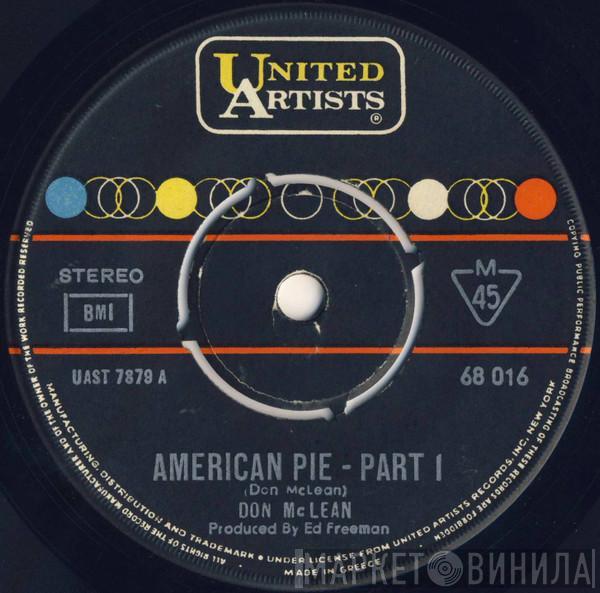  Don McLean  - American Pie - Part 1 / American Pie - Part 2