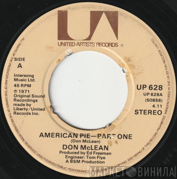  Don McLean  - American Pie - Part One