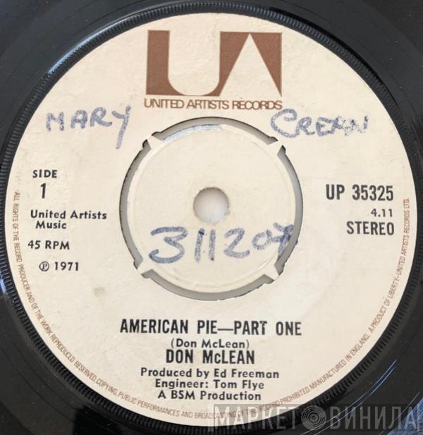  Don McLean  - American Pie