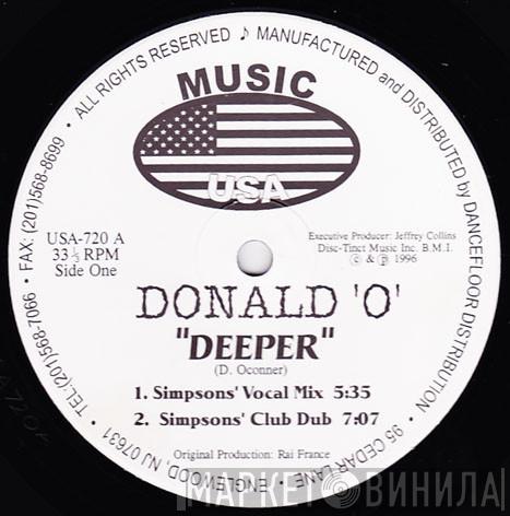 Donald O - Deeper