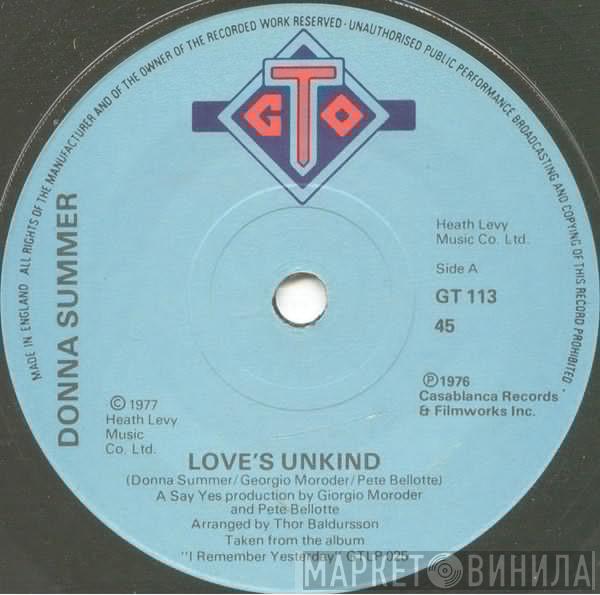 Donna Summer - Love's Unkind