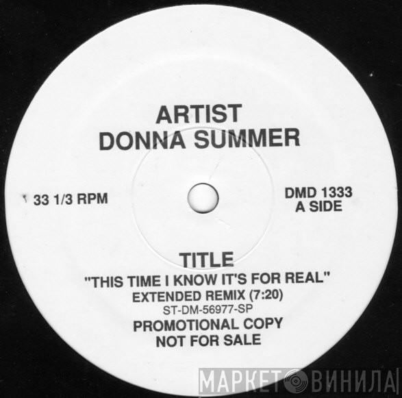  Donna Summer  - This Time I Know It's For Real