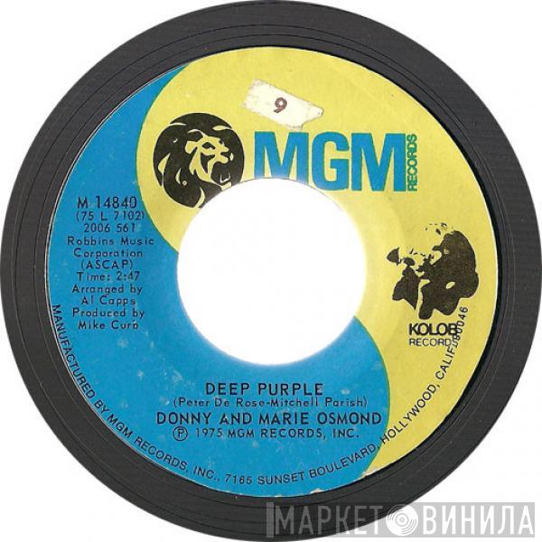  Donny & Marie Osmond  - Deep Purple / Take Me Back Again