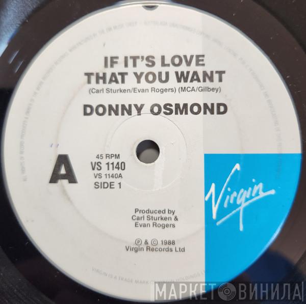  Donny Osmond  - If It's Love That You Want
