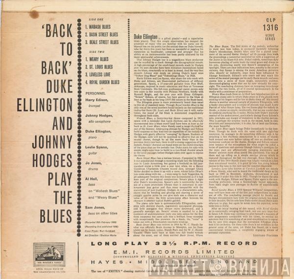 Duke Ellington, Johnny Hodges - Back To Back (Duke Ellington And Johnny Hodges Play The Blues)