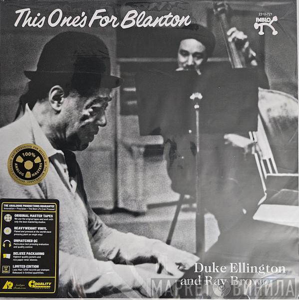 Duke Ellington, Ray Brown - This One's For Blanton