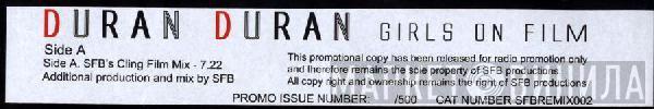  Duran Duran  - Girls On Film