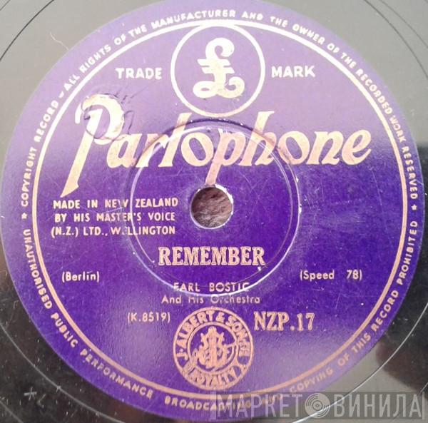  Earl Bostic And His Orchestra  - Remember / Cherry Bean