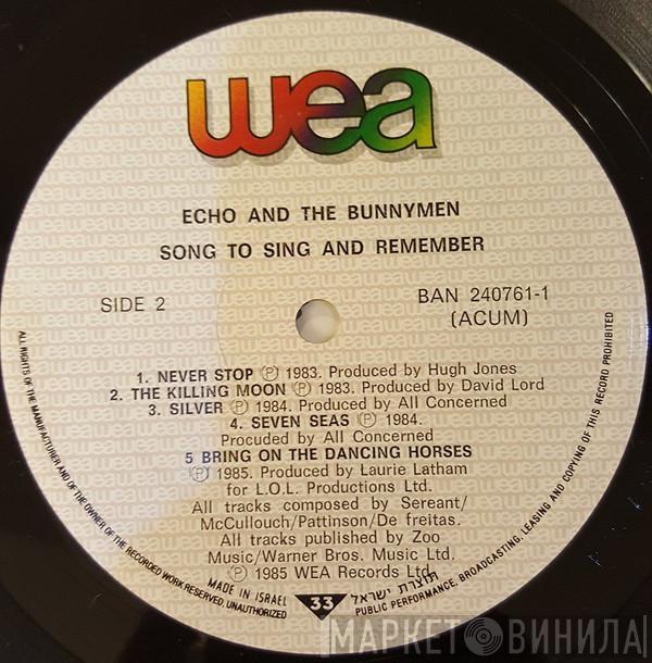  Echo & The Bunnymen  - Songs To Learn & Sing