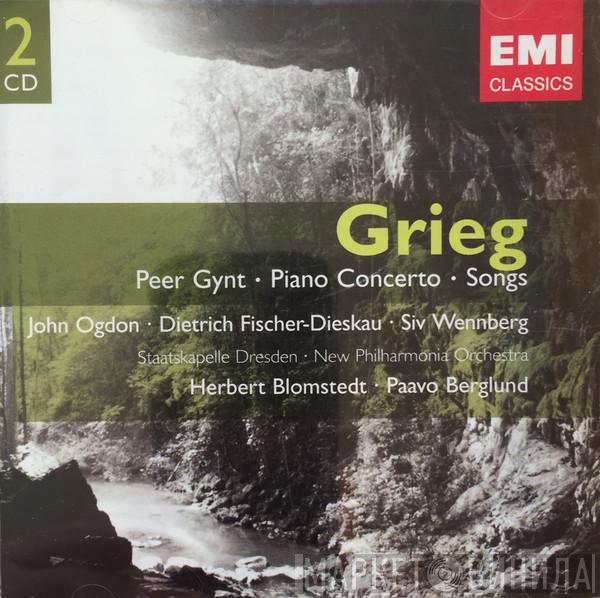 Edvard Grieg, John Ogdon, Dietrich Fischer-Dieskau, Siv Wennberg, Herbert Blomstedt, Paavo Berglund, Staatskapelle Dresden, New Philharmonia Orchestra - Peer Gynt, Piano Concerto, Songs