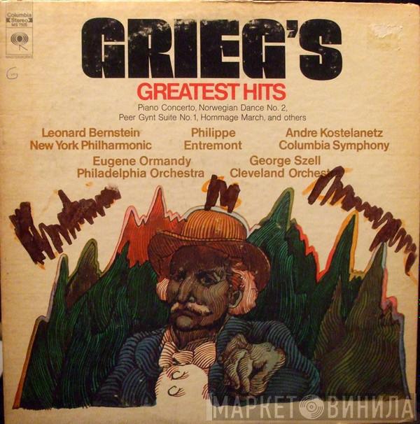 Edvard Grieg, Leonard Bernstein, The New York Philharmonic Orchestra, Philippe Entremont, André Kostelanetz, Columbia Symphony Orchestra, Eugene Ormandy, The Philadelphia Orchestra, George Szell, The Cleveland Orchestra - Grieg's Greatest Hits