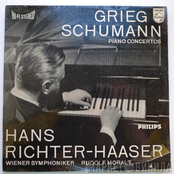 , Edvard Grieg - Robert Schumann , Hans Richter-Haaser Conducted By Wiener Symphoniker  Rudolf Moralt  - Piano Concertos
