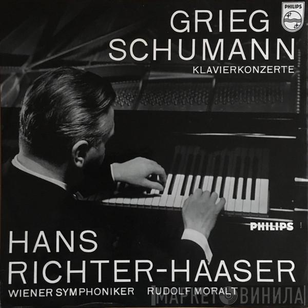 , Edvard Grieg , Robert Schumann , Hans Richter-Haaser , Wiener Symphoniker  Rudolf Moralt  - Grieg Schumann Klavierkonzerte