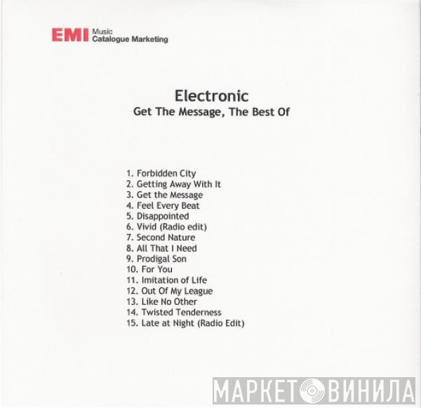  Electronic  - Get The Message, The Best Of