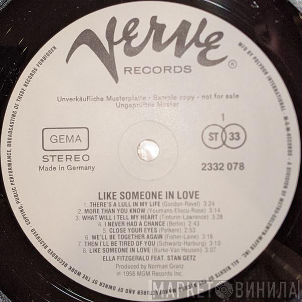 - Ella Fitzgerald ,Feat, Frank De Vol And His Orchestra  Stan Getz  - Like Someone In Love
