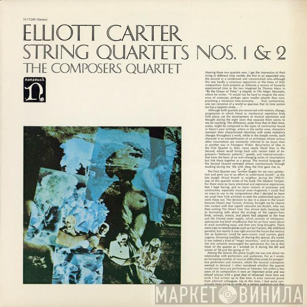 - Elliott Carter  The Composers Quartet  - String Quartets Nos. 1 & 2