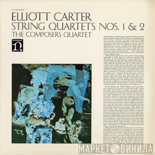 Elliott Carter, The Composers Quartet - String Quartets Nos. 1 & 2