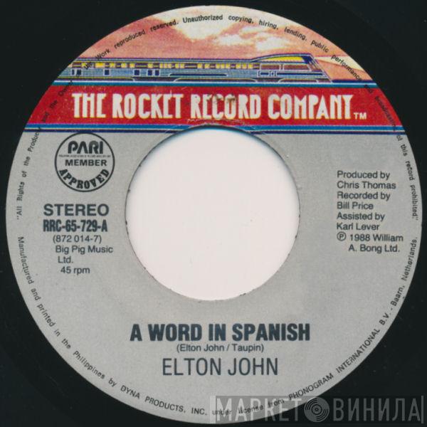  Elton John  - A Word In Spanish