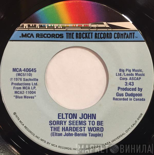 Elton John  - Sorry Seems To Be The Hardest Word