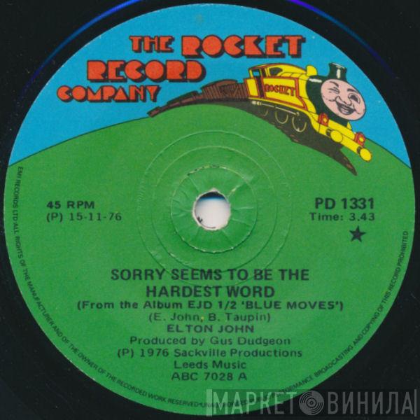  Elton John  - Sorry Seems To Be The Hardest Word