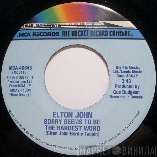  Elton John  - Sorry Seems To Be The Hardest Word