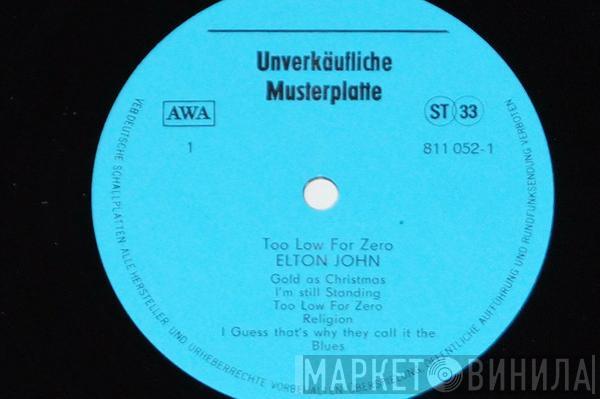 Elton John  - Too Low For Zero
