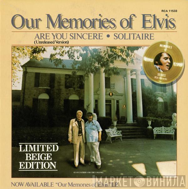  Elvis Presley  - Are You Sincere / Solitaire