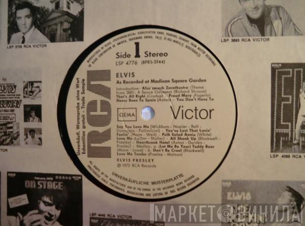  Elvis Presley  - Elvis As Recorded At Madison Square Garden